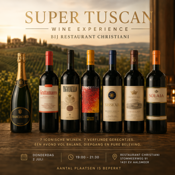 Super Tuscan Wijnproeverij Taste 4 Wine